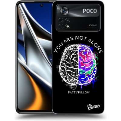 Pouzdro Picasee silikonové Xiaomi Poco X4 Pro 5G - Brain - White černé – Hledejceny.cz