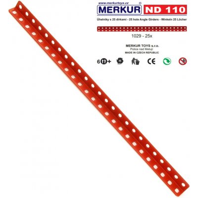 Merkur ND 110 Úhelníky 25 dírek 25ks – Zboží Živě