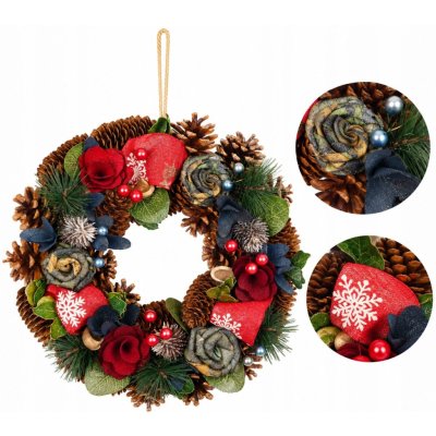 MagicHome Vánoce modro-červený, 30 cm – Hledejceny.cz