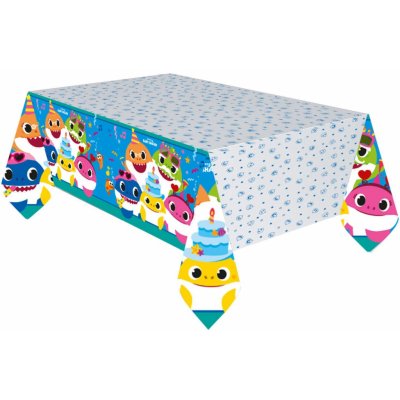 Amscan ubrus Baby Shark růžový 120x180cm – Zboží Dáma