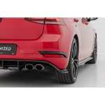 rámečky zadního nárazníku pro Volkswagen Golf R Mk7 Facelift, černý lesklý plast ABS – Hledejceny.cz
