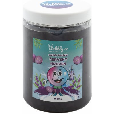 Bubbly.cz Domácí Bubble Tea Želé červený hrozen 1 kg – Zboží Dáma