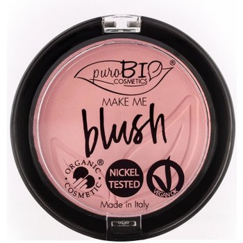 PuroBio Cosmetics tvářenka 01 Pink Satin 5,2 G