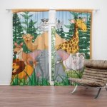 Sablio Závěs Zoo: 2ks 140x250cm – Hledejceny.cz