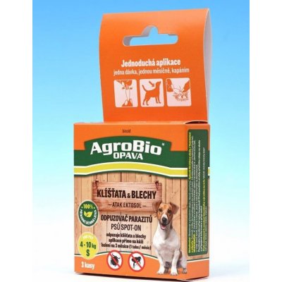 AgroBio Atak Ektosol Odpuzovač parazitů psů SpotOn 3 x 2,2 ml M – Zboží Mobilmania