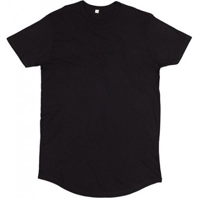 Mantis pánské prodloužené organické tričko s kulatým lemem černá