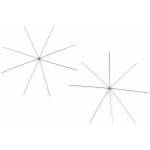 Vánoční hvězda / vločka drátěný základ na korálkování Ø10,5 cm, 12,5 cm, 13,5 cm, 2 ks 3 (Ø13,5 cm) platina