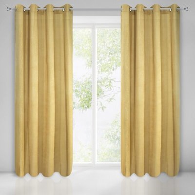 Takoy DIVA LINE Závěs CLARISA se strukturou manšestru a stříbrným potiskem-HF-354499 | 140 x 270 cm – Hledejceny.cz