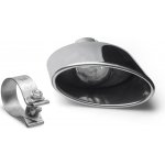 FOX nerezová leštěná koncovka výfuku oválná 160x90 mm (Typ 38) zkosená, pravá, průměr vstupu 60 mm – Zboží Mobilmania