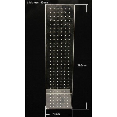 Stojánek na náušnice z plexiskla, 7x28x8cm - barva čirá 1 ks – Zboží Mobilmania