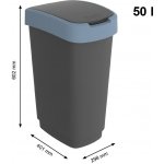 Rotho TWIST 50L modrá – Zboží Dáma