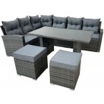 IGOTREND Zahradní nábytek CORNE rohový, šedý – Hledejceny.cz
