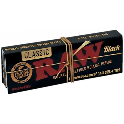 RAW papírky black connoisseur 1 1/4 s filtry 50 ks – Zboží Dáma