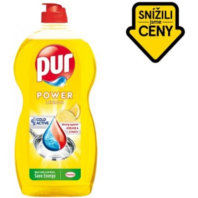 Pur Power Lemon Čisticí prostředek na ruční mytí nádobí 1200 ml – Zboží Mobilmania