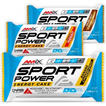 Amix SPORT POWER ENERGY CAKE BAR 20 x 45 g