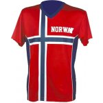 Tričko pro fanoušky NORWAY - norská vlajka červená L (52) – Hledejceny.cz