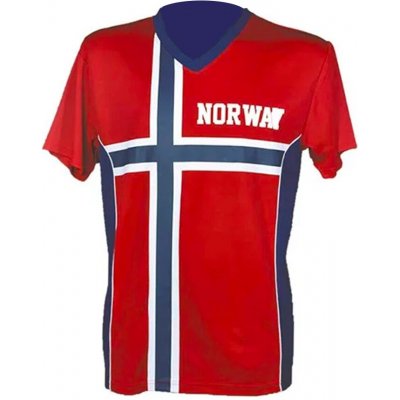 Tričko pro fanoušky NORWAY - norská vlajka červená L (52) – Hledejceny.cz