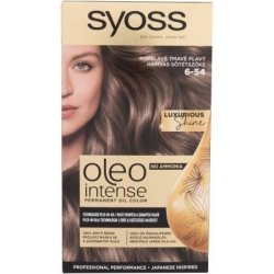 Syoss Oleo Intense Permanent Oil Color permanentní olejová barva na vlasy bez amoniaku 6-54 ash dark brown 50 ml