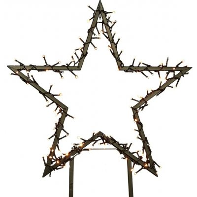 Luca Lighting LED hvězda Garden, černá, 60 x 75 cm – Hledejceny.cz