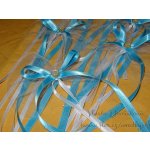 Mašle na auto tylová s mašličkou - tyrkys 655 – Sleviste.cz