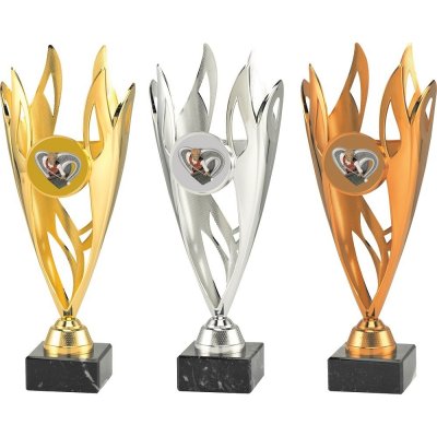 VIZINGR Kulečník poháry ET444-K2519 ET444-K2519/29 cm bronz – Sleviste.cz