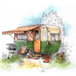 IHR Ideal Home Range Ubrousek 33x33cm Turistický karavan – Sleviste.cz