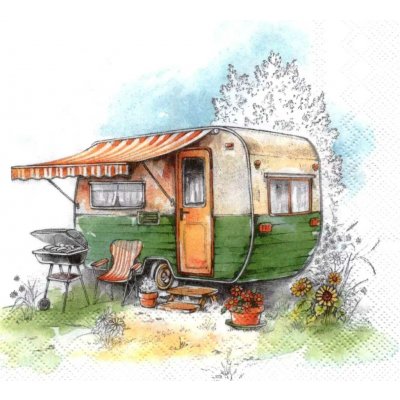 IHR Ideal Home Range Ubrousek 33x33cm Turistický karavan – Sleviste.cz