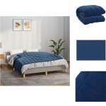 vidaXL Zátěžová deka Modrá 10 kg Látka 140x200 – Zboží Dáma