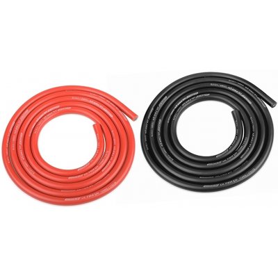 Corally Silikonový kabel 4,5qmm 12AWG 2x 1 m černý a červený – Zboží Dáma