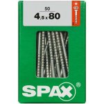 Spax Wirox Univerzální vrut T-Star plus, ø 4,5 × 80 mm, TX20, zápustná hlava, 50 ks 4191010450807 – Hledejceny.cz