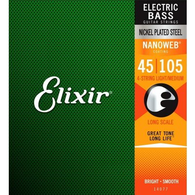 ELIXIR 4 strings NANOWEB Long .045 - .105 – Sleviste.cz