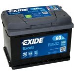 Exide Excell 12V 62Ah 540A EB621 – Zboží Mobilmania