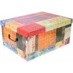 M.A.T. box úložný 51x37x24cm s víkem, karton mix dekorů – Zboží Dáma