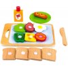 Příslušenství k dětským kuchyňkám Eco Toys dřevěná sada Snídaně
