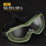 Ochranné brýle Wosport ANT zelené čiré