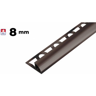 Profil-EU L8250H Lišta ukončovací tmavě hnědá 2,5 m – Sleviste.cz