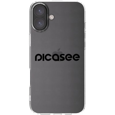 Picasee silikonový průhledný obal pro Apple iPhone 16 Plus - Picasee - new logo - black – Zboží Mobilmania