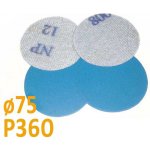 Brusný papír pro excentrickou brusku, zrnitost P360, Průměr: 75mm, 1 kus
