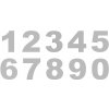 Piktogram EUROLATON Nerezové číslo na označení - nerez mat Čísla: 8135 - číslo 0