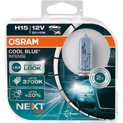 Osram Cool Blue Intense 64176CBI-HCB H15 PGJ23t-1 12V 15/55W – Zboží Mobilmania