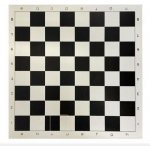 Hot Game Šachové plátno černobílé velké, pole 55 mm – Zboží Živě