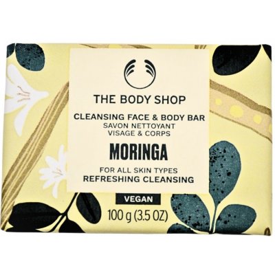 The Body Shop Moringa tuhé mýdlo na obličej a tělo 100 g – Zboží Mobilmania