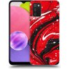 Pouzdro a kryt na mobilní telefon Samsung Pouzdro Picasee silikonové Samsung Galaxy A02s A025G - Red black čiré