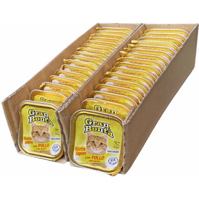 Gran Bonta paté s kuřecím pro kočky 32 x 100 g – Hledejceny.cz