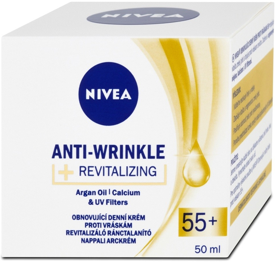 Nivea Anti-Wrinkle Revitalizing Obnovující denní krém proti vráskám 55 50  ml od 105 Kč - Heureka.cz