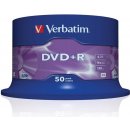 Médium pro vypalování Verbatim DVD+R 4,7GB 16x, AZO, cakebox, 50ks (43550)