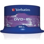 Verbatim DVD+R 4,7GB 16x, AZO, cakebox, 50ks (43550) – Hledejceny.cz