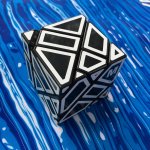 Hlavolam ghost cube 3x3x3 Rubikovy kostky Černá s bílou – Zboží Dáma