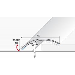Effector přechodová lišta A65S 50 mm 0,93 m