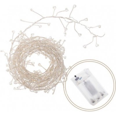 SPRINGOS LED řetěz Nano Ježek 3 m 100 LED 3x AA studená bílá CL0072 – Hledejceny.cz